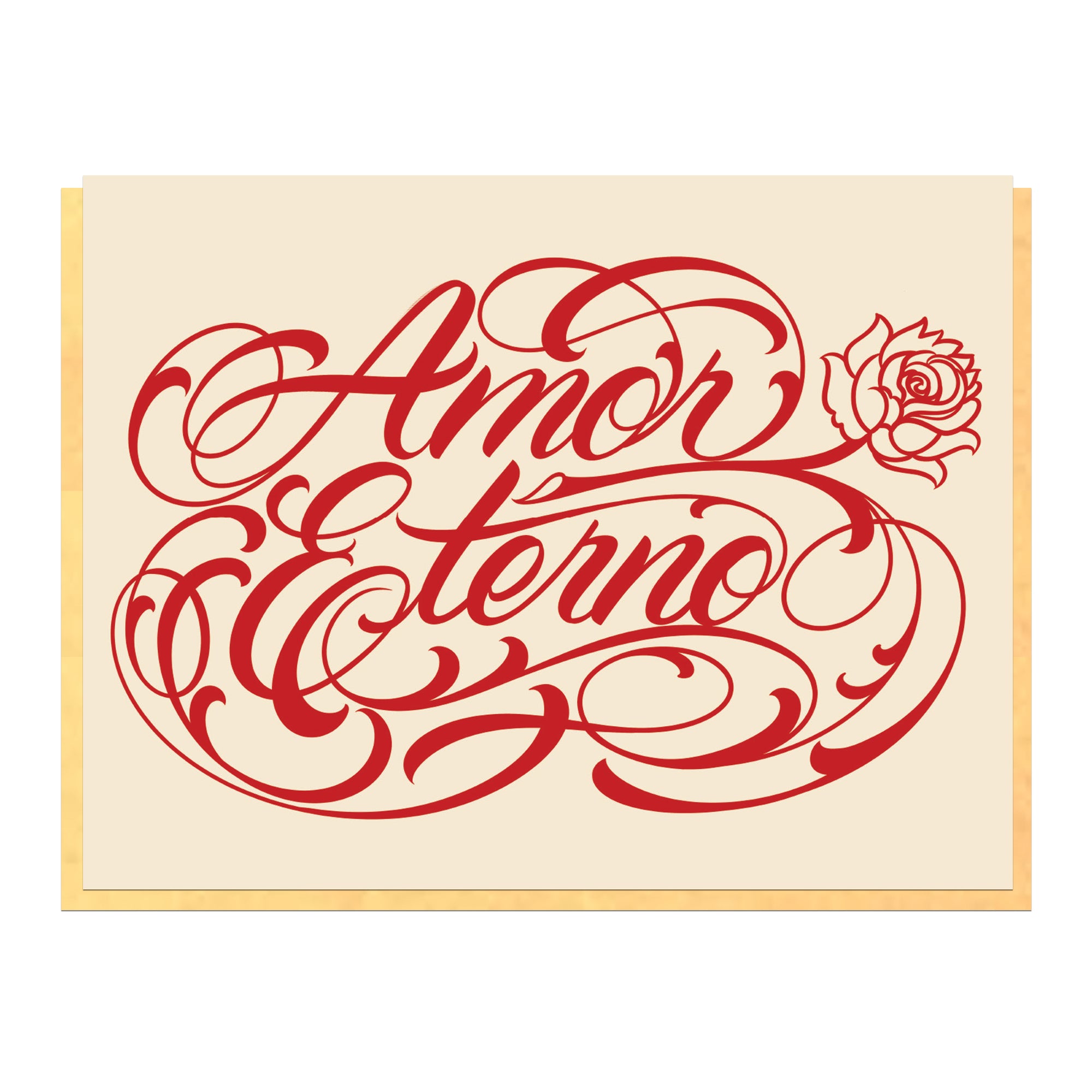AMOR ETERNO RED GREETING CARD