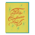 Feliz Cumpleanos Script Greeting Card