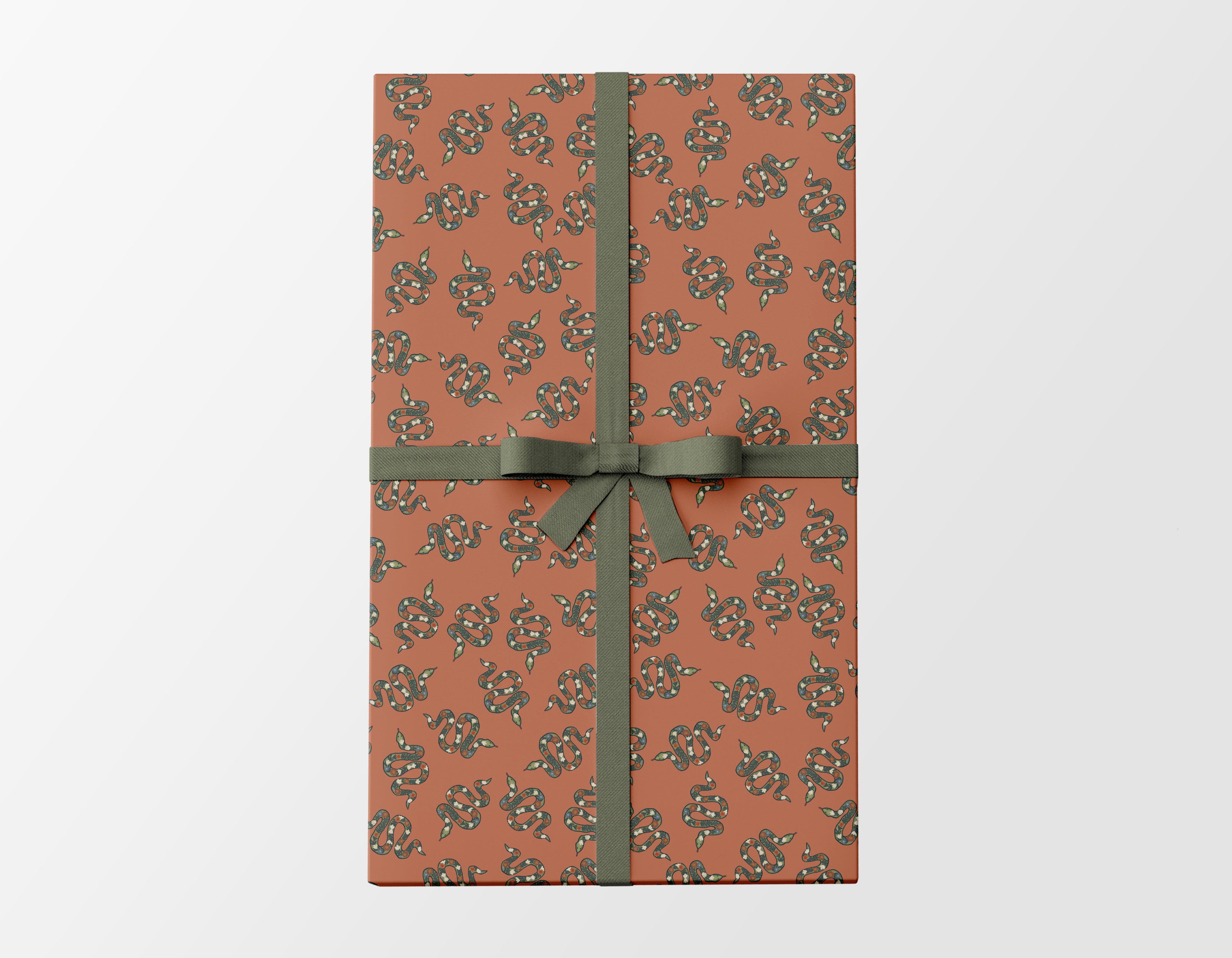 Floral Serpent Wrapping Paper