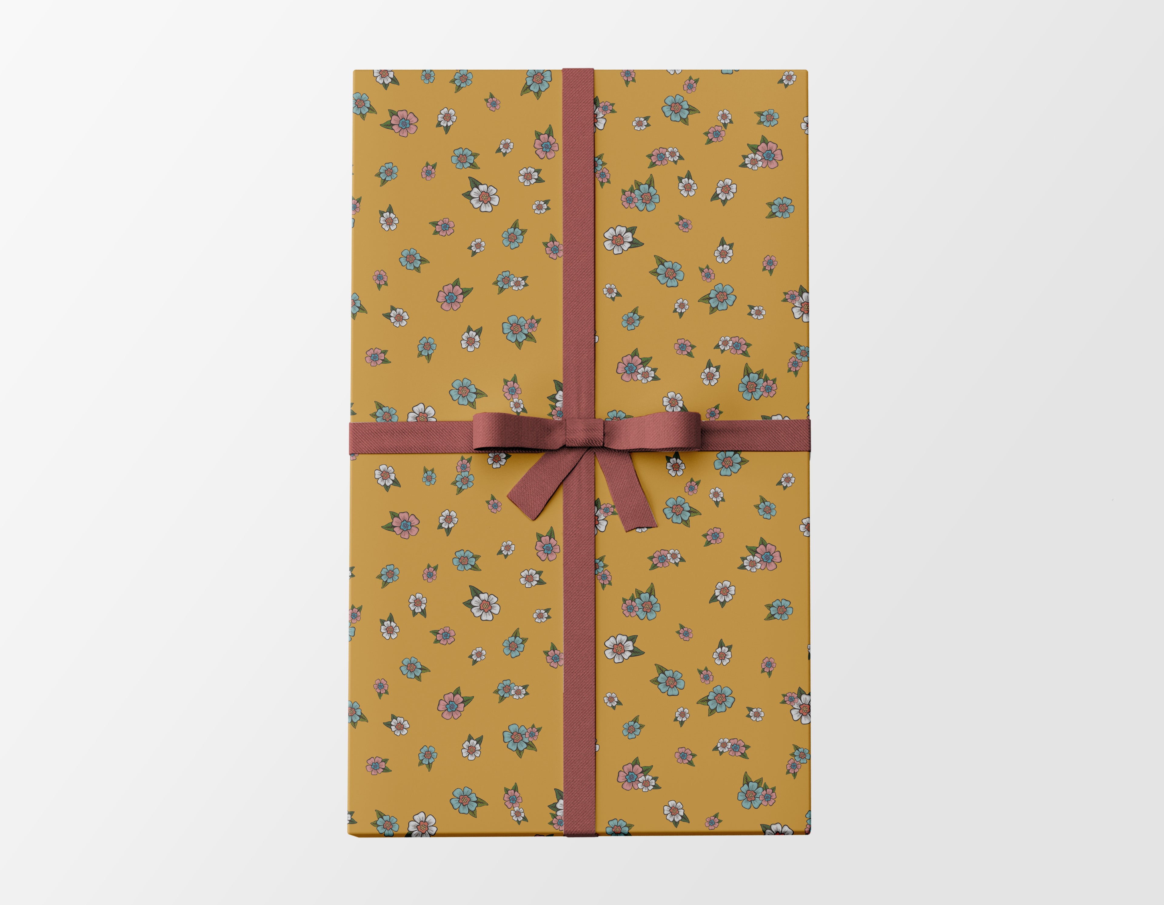 Flower Toss Wrapping Paper