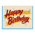 Happy Birthday Paper Sign Greeting Card