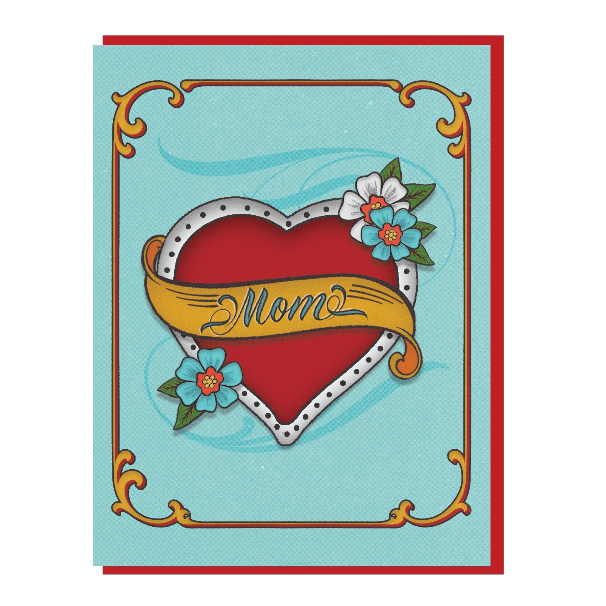 Mom Heart Greeting Card