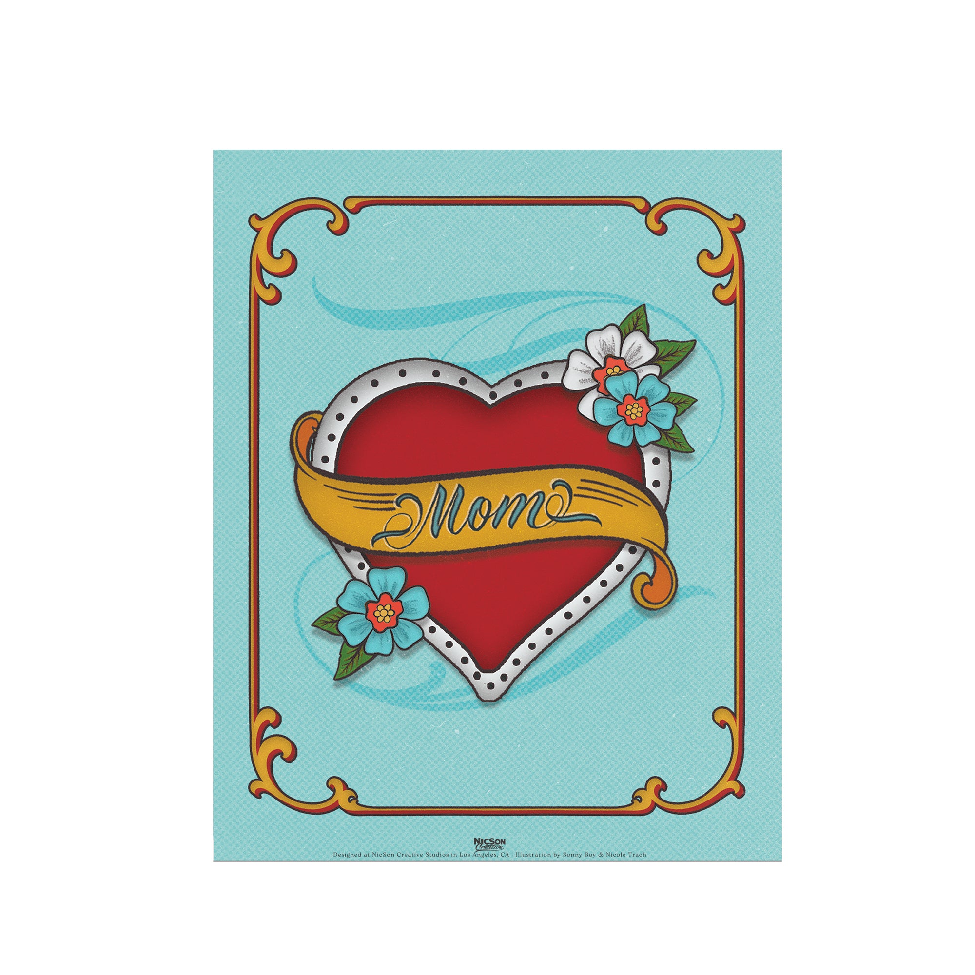 Mom Heart Art Print