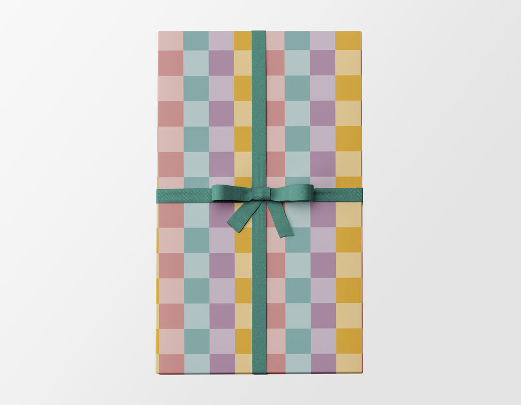 Multi Colored Checkered Wrapping Paper