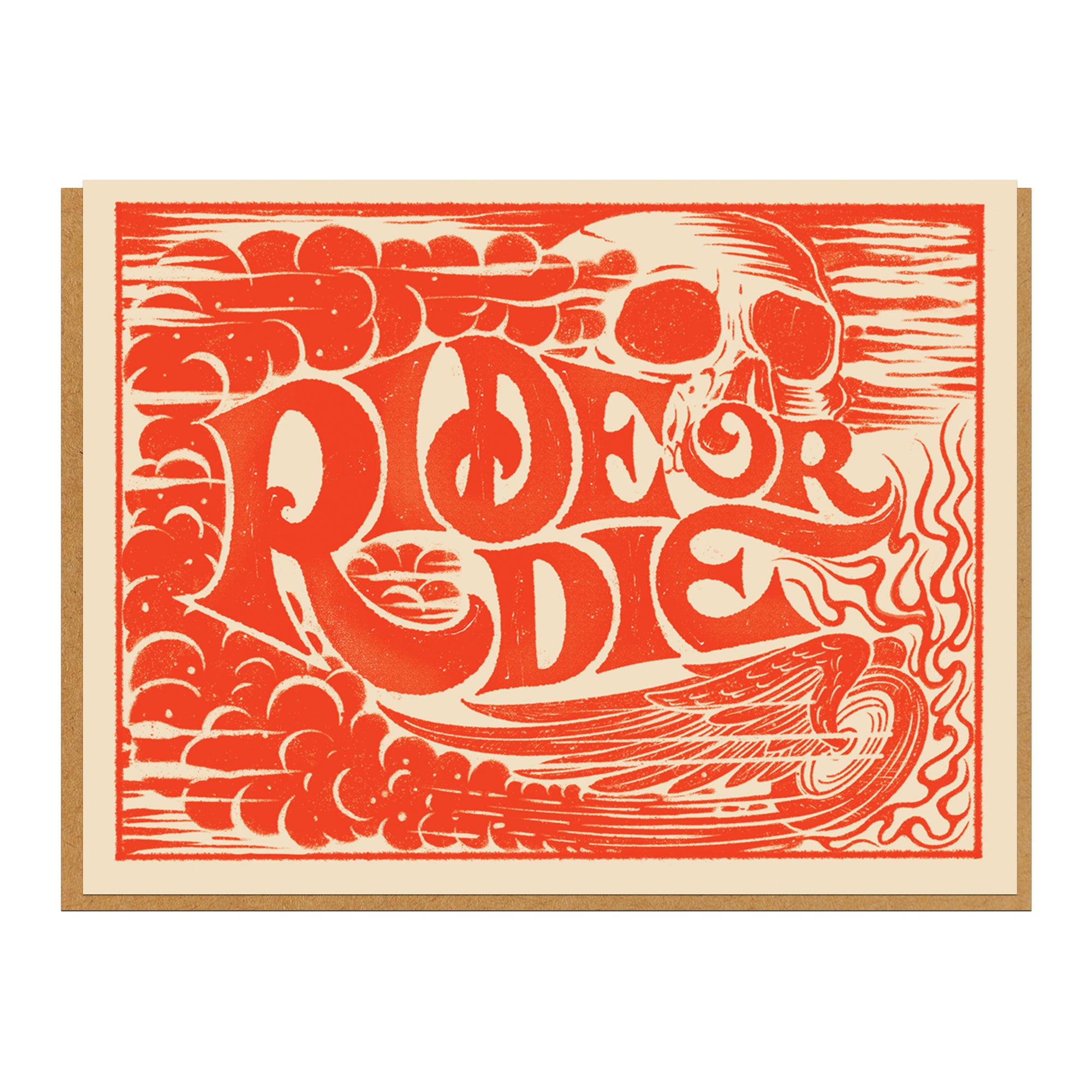 RIDE OR DIE GREETING CARD