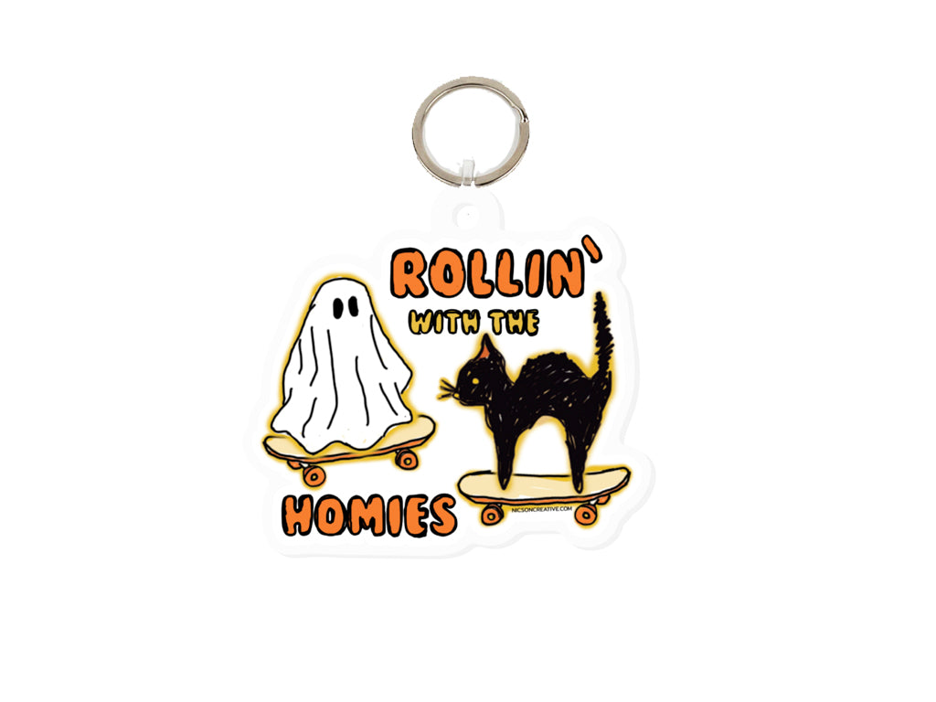 ROLLIN WITH THE HOMIES KEYCHAIN