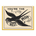 YOU'RE THE BEST MOM BLACK GREETING CARD