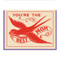 YOU'RE THE BEST MOM RED GREETING CARD