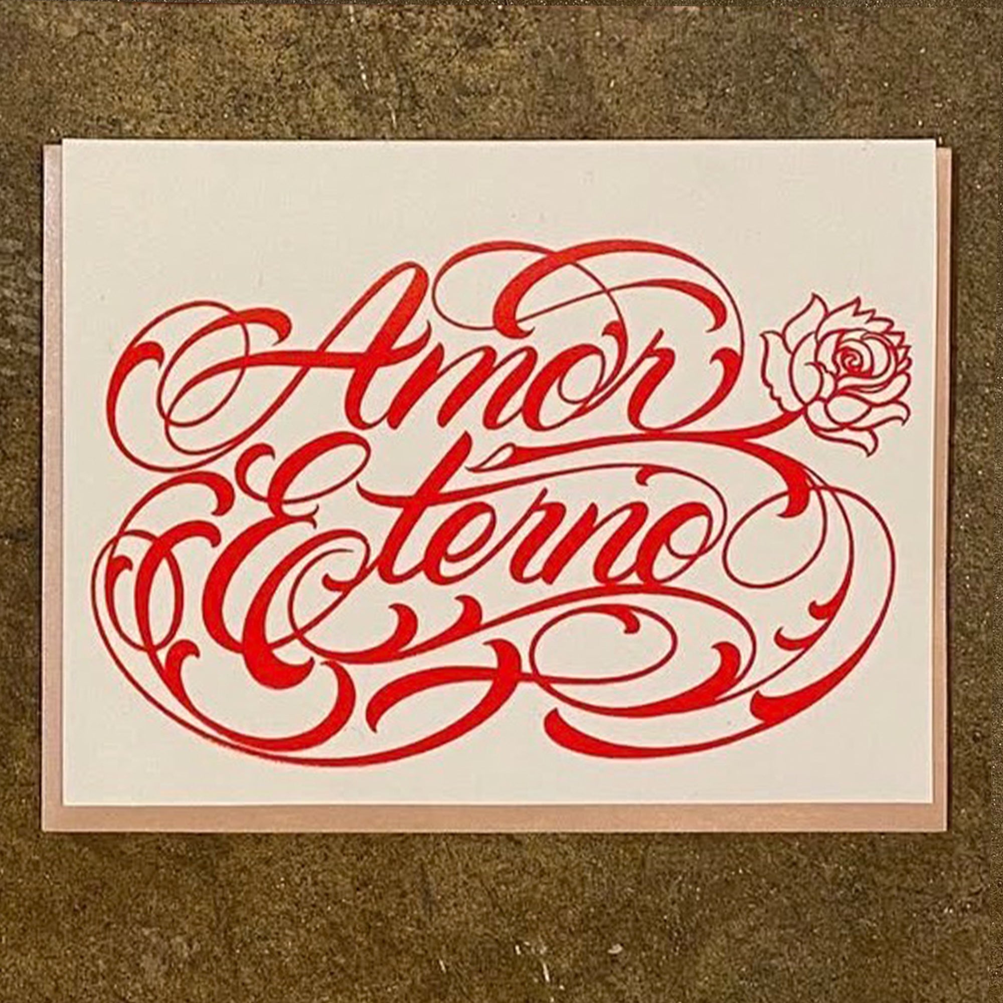AMOR ETERNO RED GREETING CARD