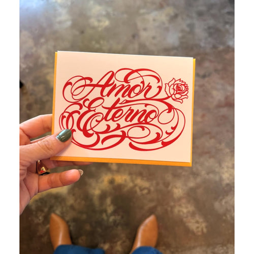 AMOR ETERNO RED GREETING CARD