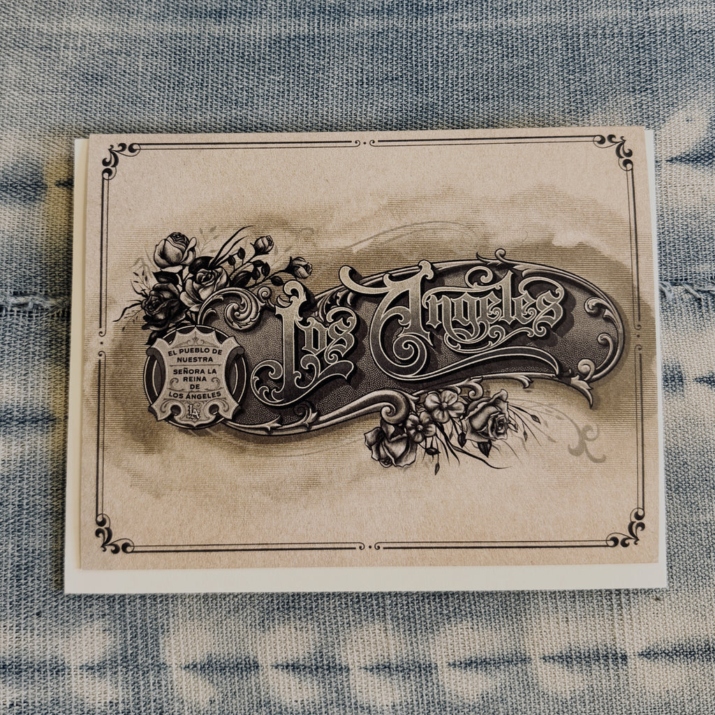 Los Angeles Ephemera Greeting Card