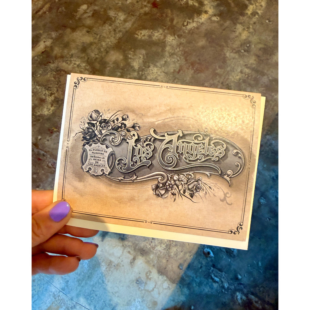 Los Angeles Ephemera Greeting Card