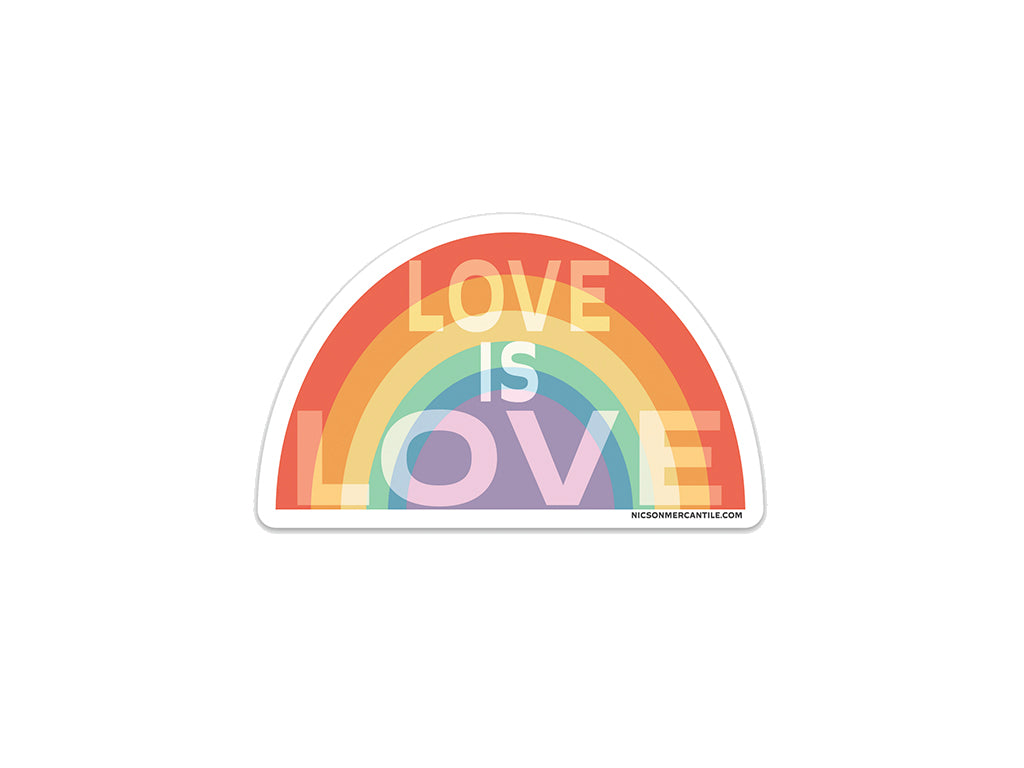LOVE IS LOVE VINYL STICKER